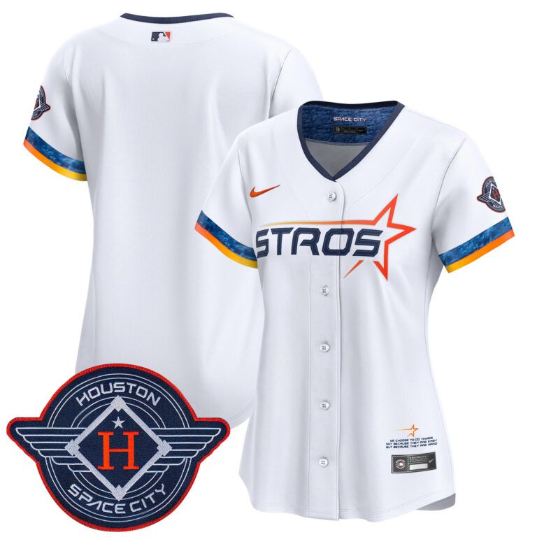 Women Houston Astros blank white 2025 City Connect Vapor Limited Stitched Jersey->women mlb jersey->Women Jersey